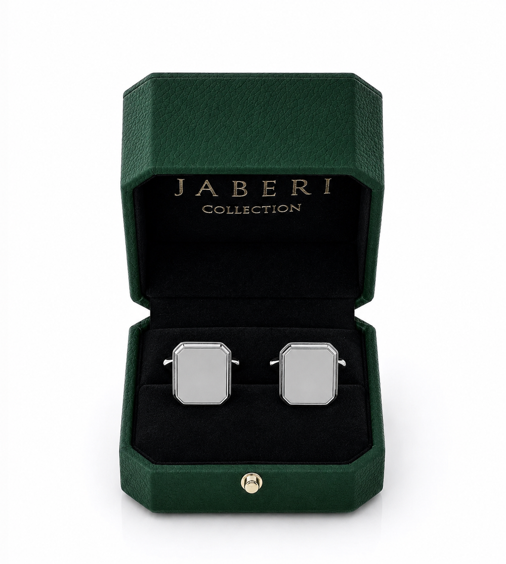 Engravable Sterling Silver Locket Cufflinks