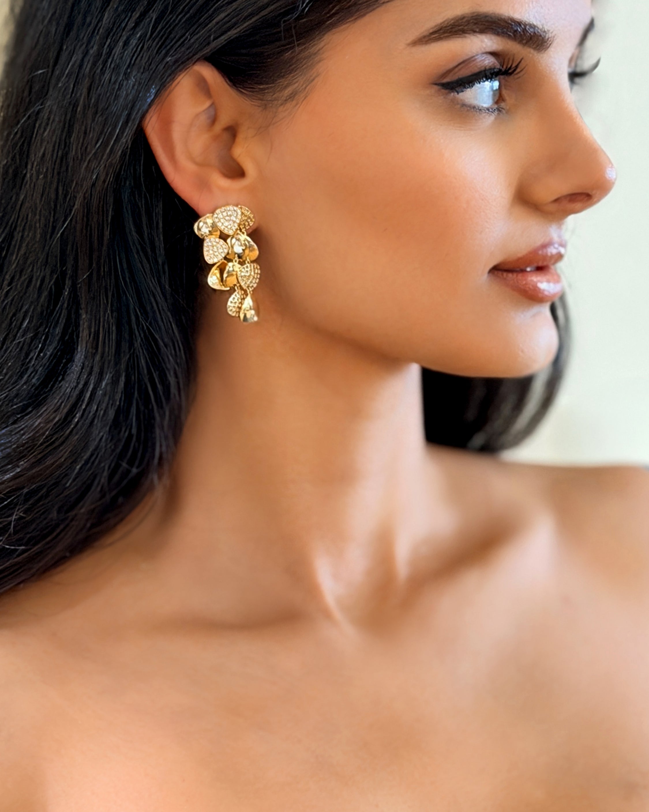 Golden Petals Earrings