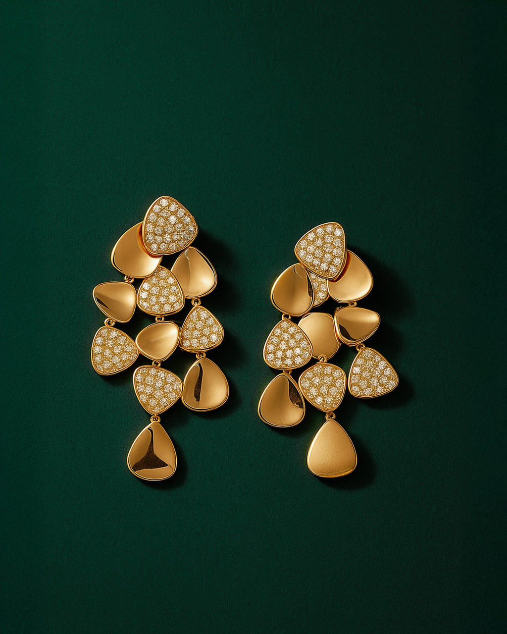 Golden Petals Earrings